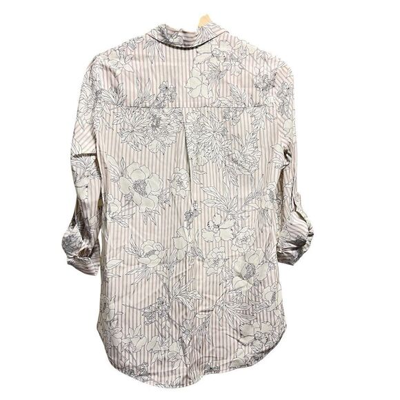 Express The City Shirt Silky Floral Button Down Shirt NEW Size XS - Picture 5 of 9